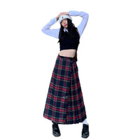 long plaid skirt