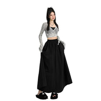 pleated maxi skirt