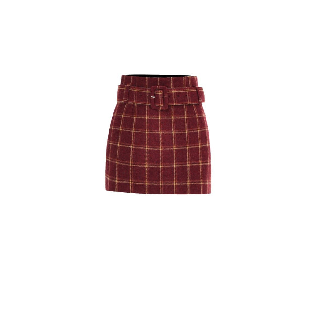 plaid mini skirt