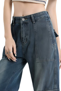 Denim Cargo Pants