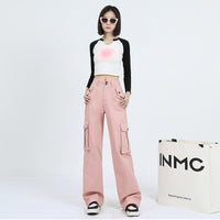 pink cargo pants