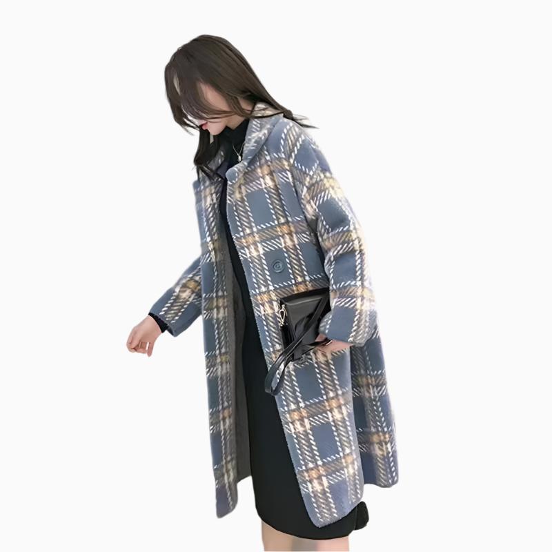 plaid coat