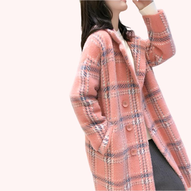 plaid coat