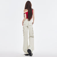 creme cargo pants