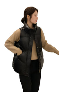 y2k outfit puffy vest