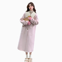 Y2k style pink coat