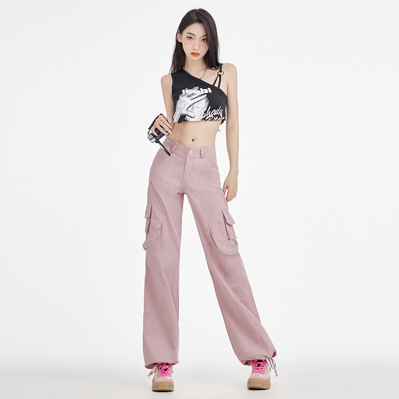 pink cargo pants