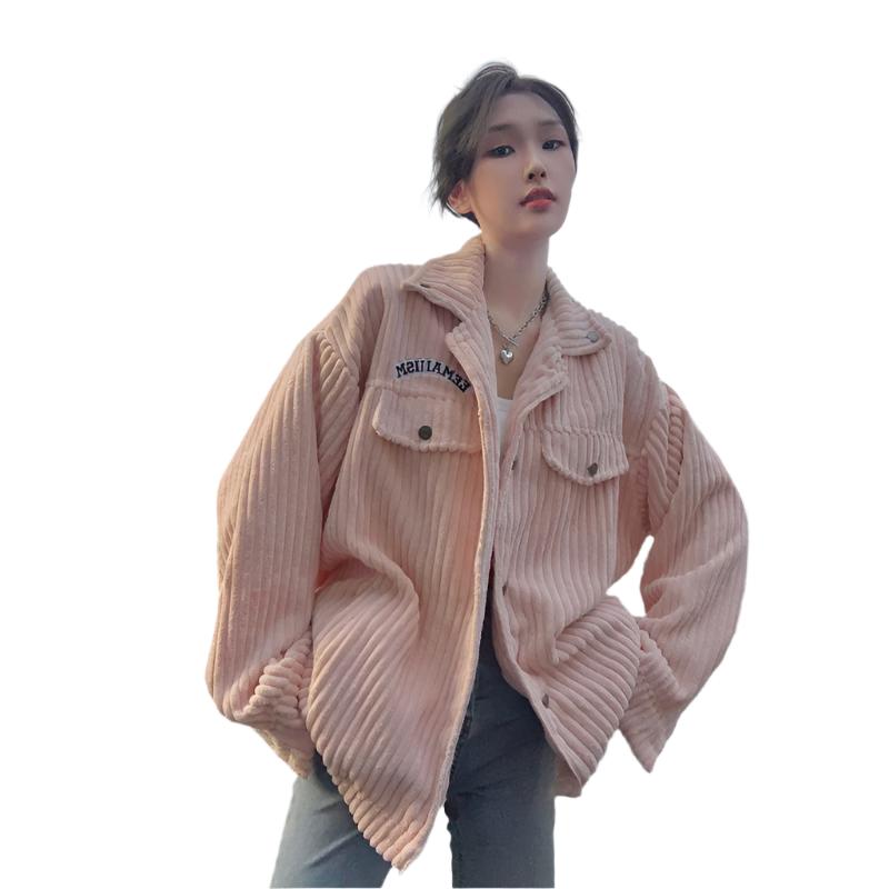 Y2k Jacket pink corduroy