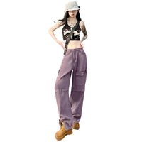 purple cargo pants