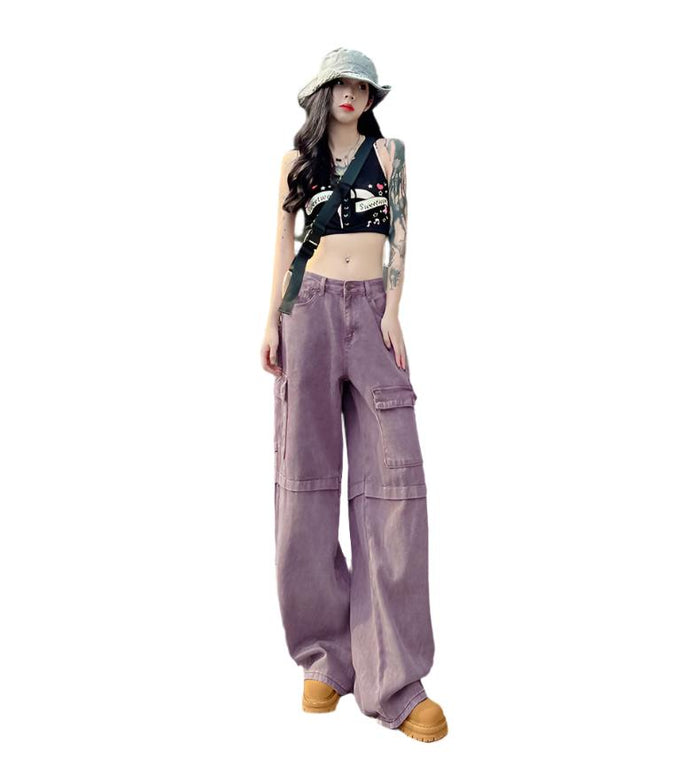 purple cargo pants