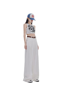 high waist wide leg pants