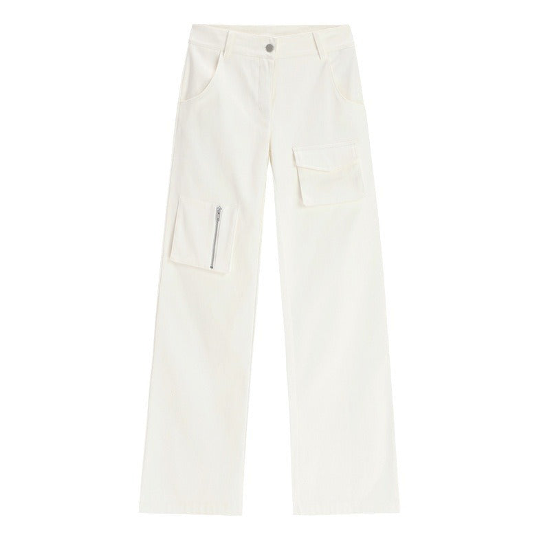 white cargo pants