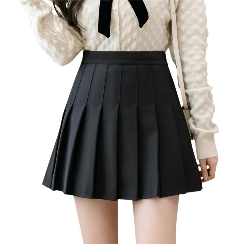 pleated mini skirt