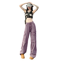 purple cargo pants